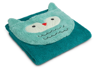 Personalized Sherpa Throw Blanket with Storage Pocket for Kids