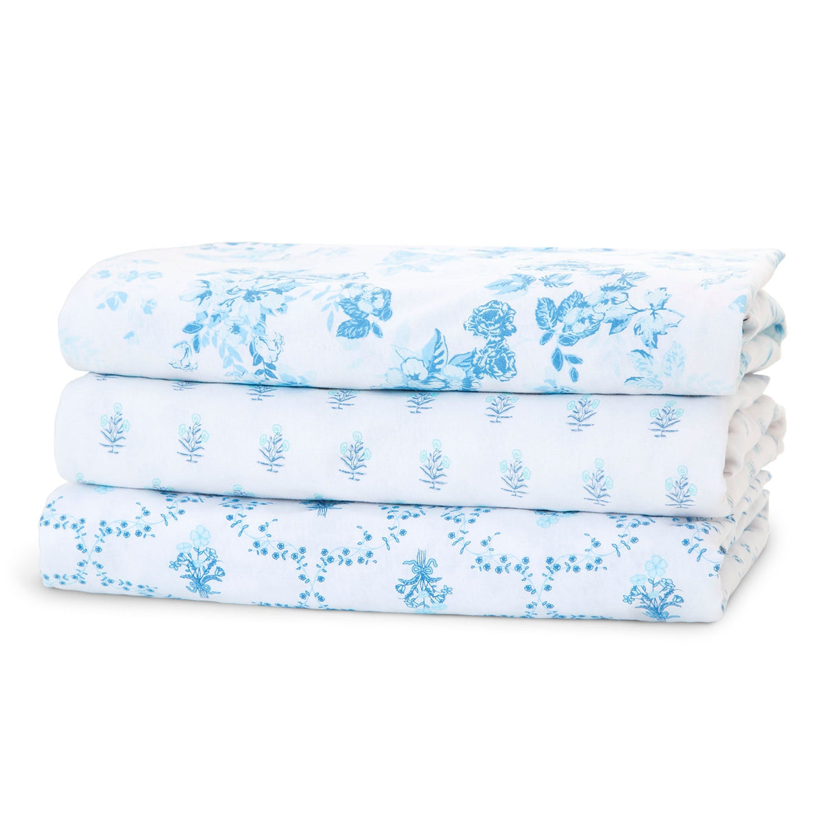 100% Organic Cotton Fitted Crib Sheets - 3 Pack