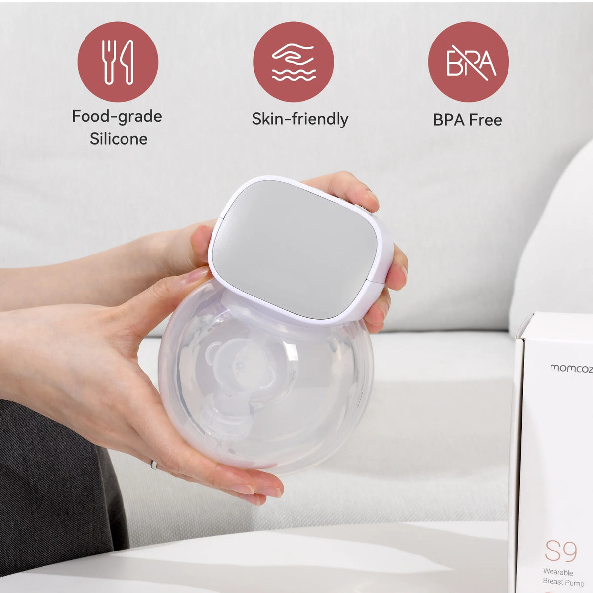 S9 Breast 2pcs Double Wearable Hands-free Electric