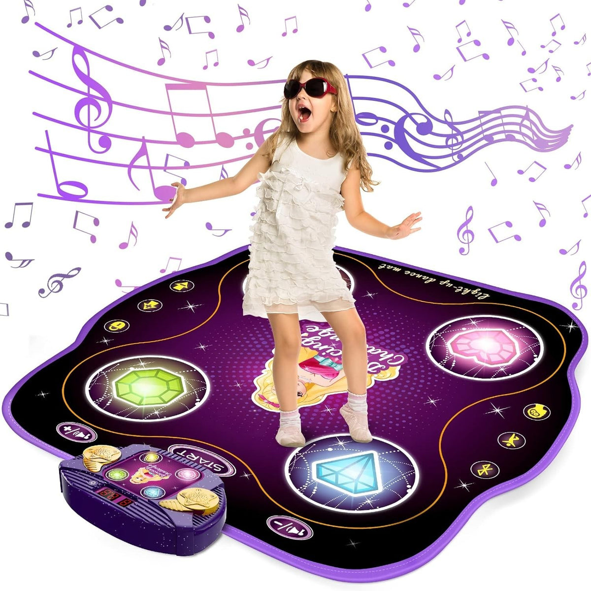 Dance Mat Toys for 3-12 Year Old Kids Electronic Dance Pad