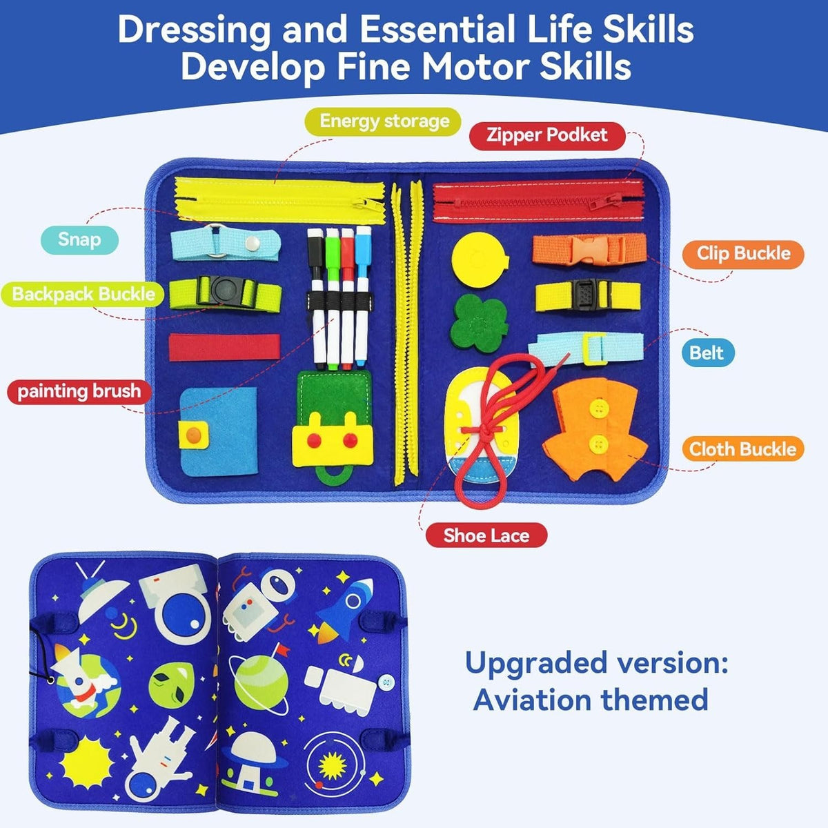 Toddler Busy Board Intelligence Learning Toys Sensory