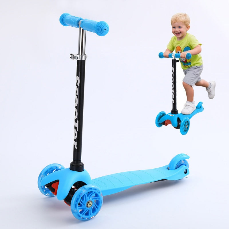 Kids Child Kick Push Scooter 3 Wheels LED Flashing Tilt Lean