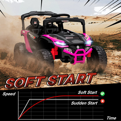 12v Kids Ride on Truck, Battery Powered Electric UTV Vehicle