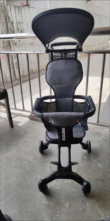 Compact Lightweight Stroller with Adjustable Canopy