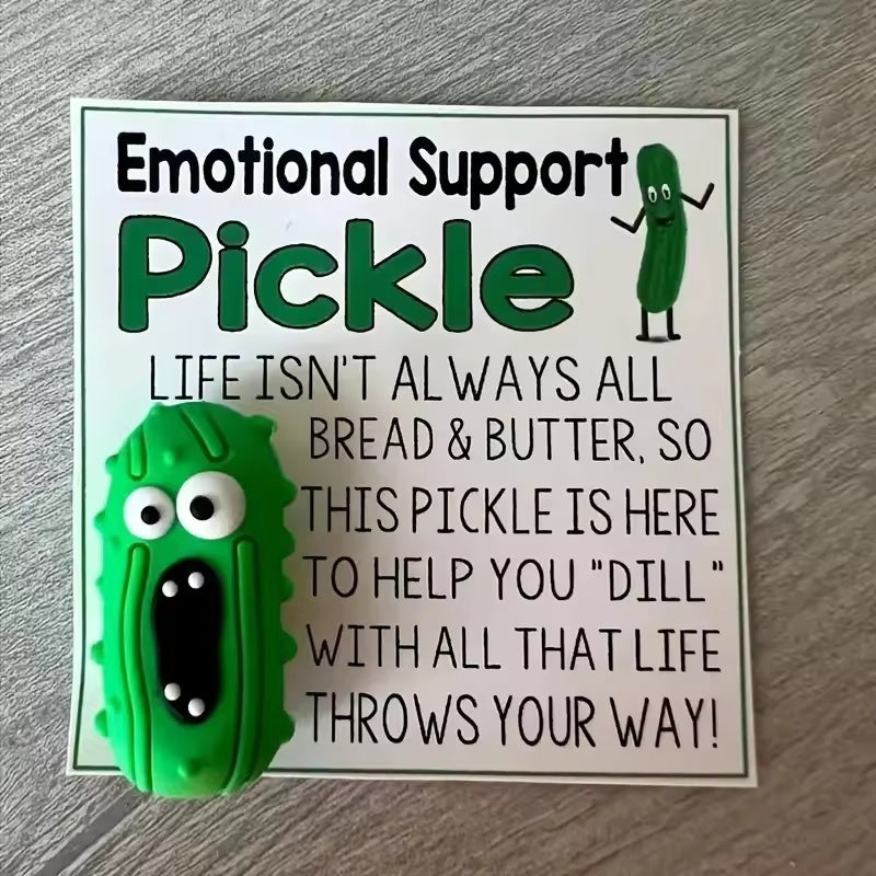 Miniature Glass Screaming Pickle in a Bottle