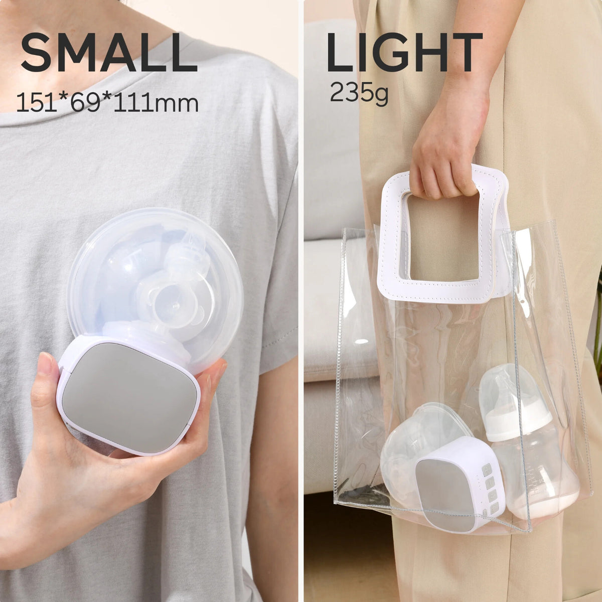 S9 Breast 2pcs Double Wearable Hands-free Electric