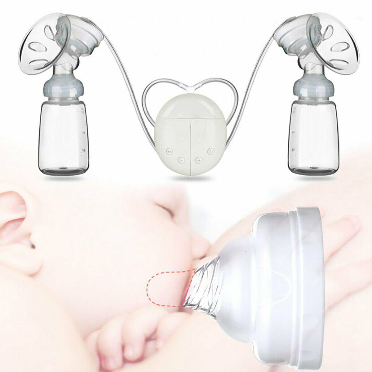 Electric Breast Mute Automatic Dual Breastpump Baby Infant