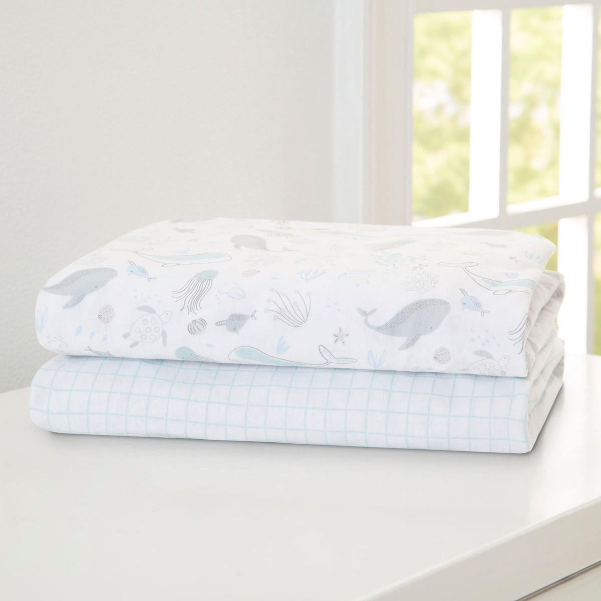Sea Life Fitted Crib Sheets - 2 Pack