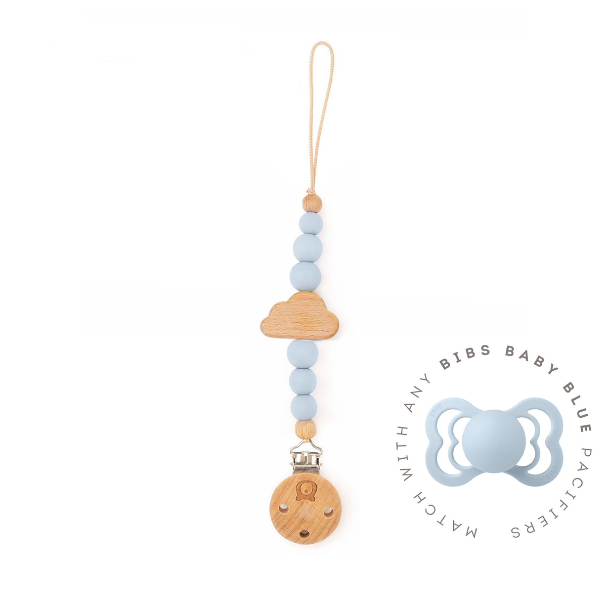 JBØRN Cloud Pacifier Clip