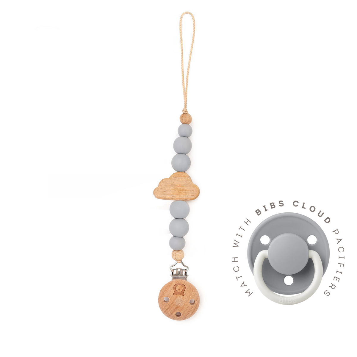 JBØRN Cloud Pacifier Clip