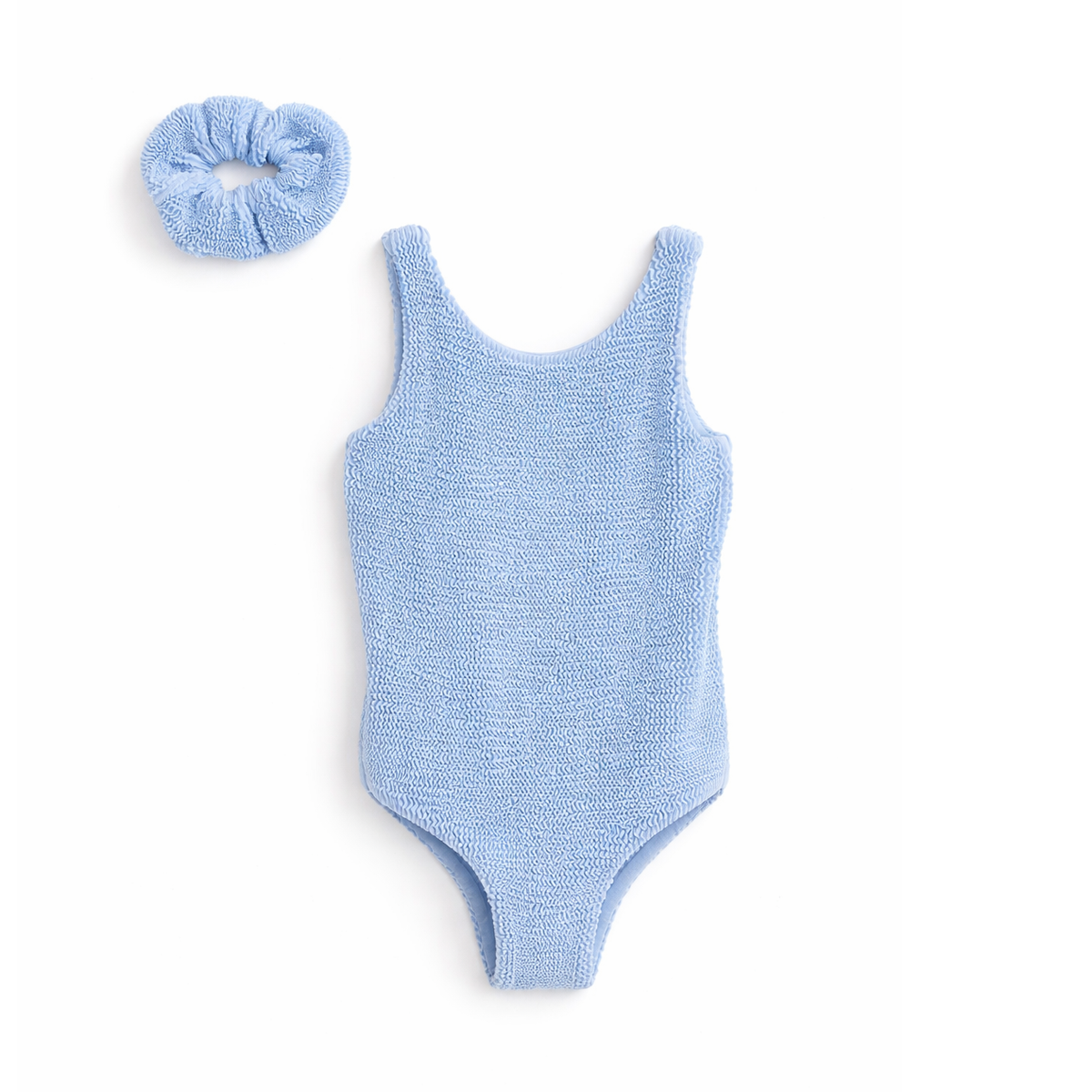 JBØRN Baby Girl Classic Crinkle Swimsuit