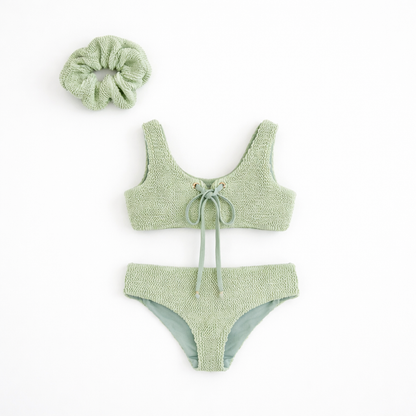 JBØRN Baby Girl Crinkle Bikini