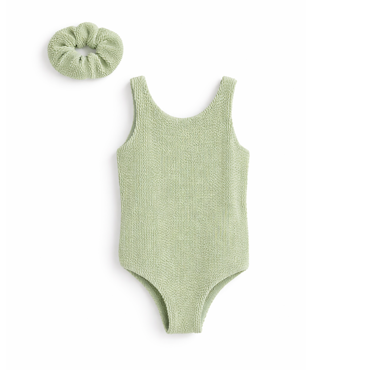 JBØRN Baby Girl Classic Crinkle Swimsuit