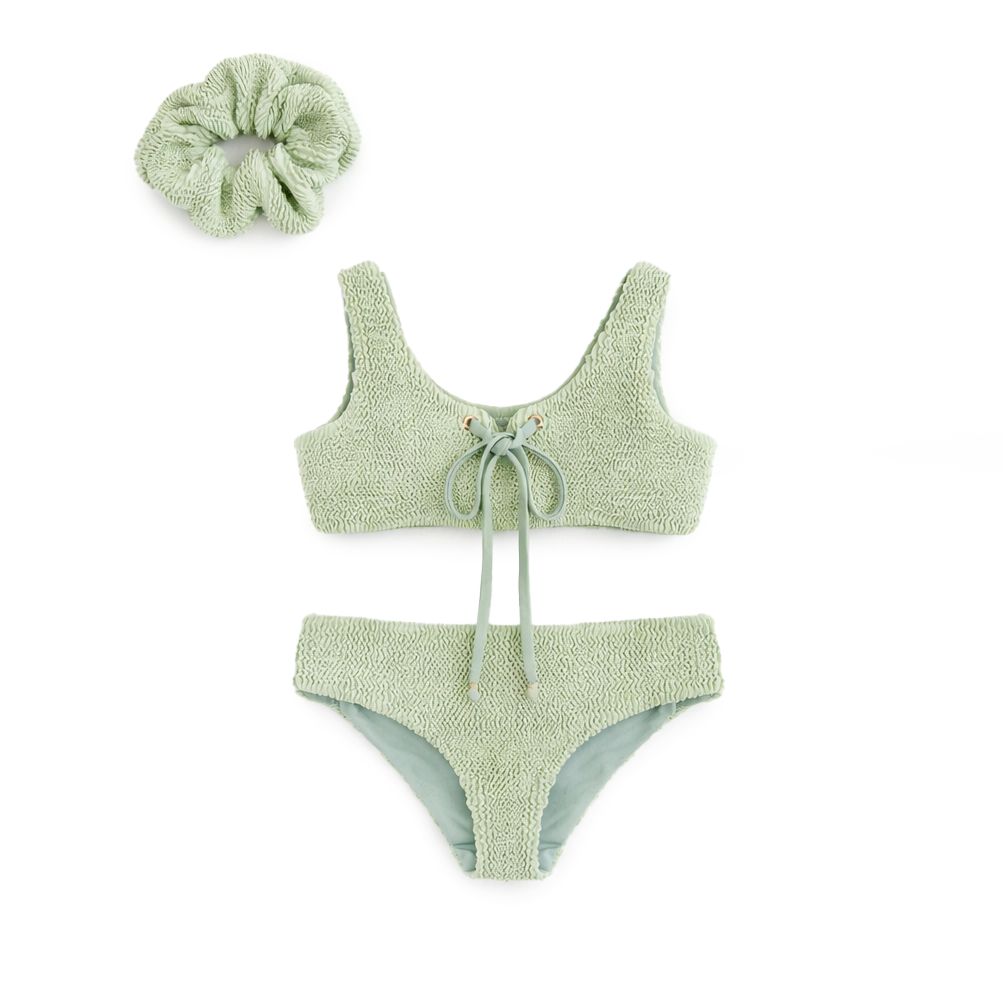 JBØRN Baby Girl Crinkle Bikini
