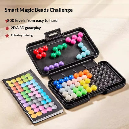 Smart Magic Bead Challenge Pyramid Puzzle for Kids Training