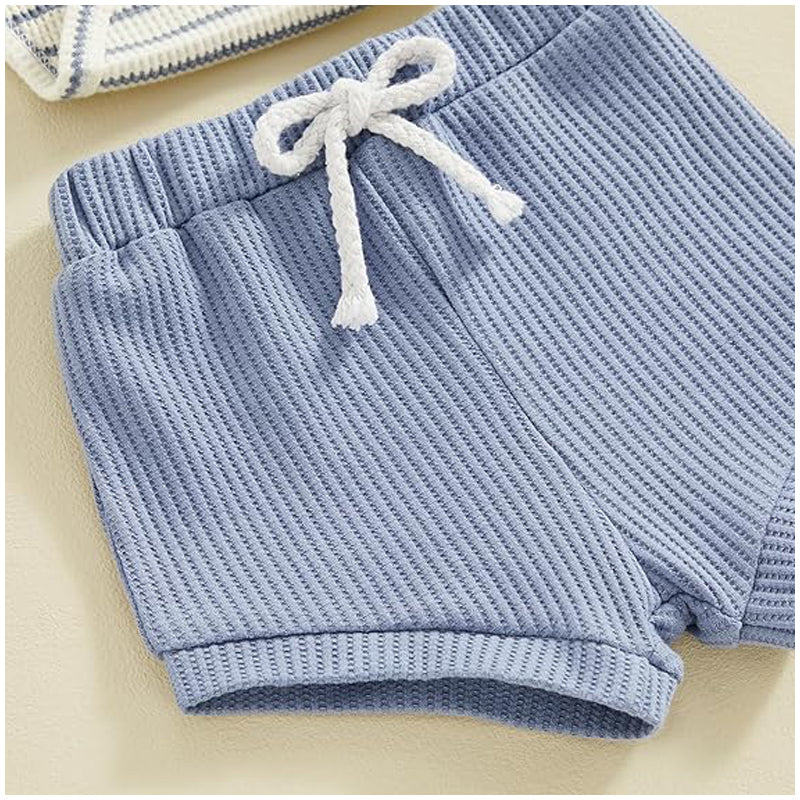 Baby Boy Summer Clothes Button Short Sleeve Romper Bodysuit