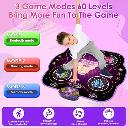Dance Mat Toys for 3-12 Year Old Kids Electronic Dance Pad