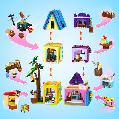 Hogokids Beekeeping & Bakery House Building Toy with LED Light