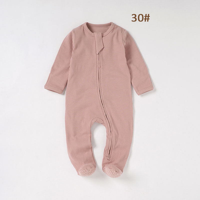 Baby Bodysuit Ribbed Fabric Romper