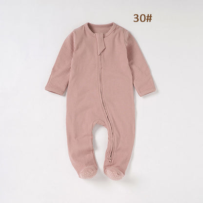 Baby Bodysuit Ribbed Fabric Romper