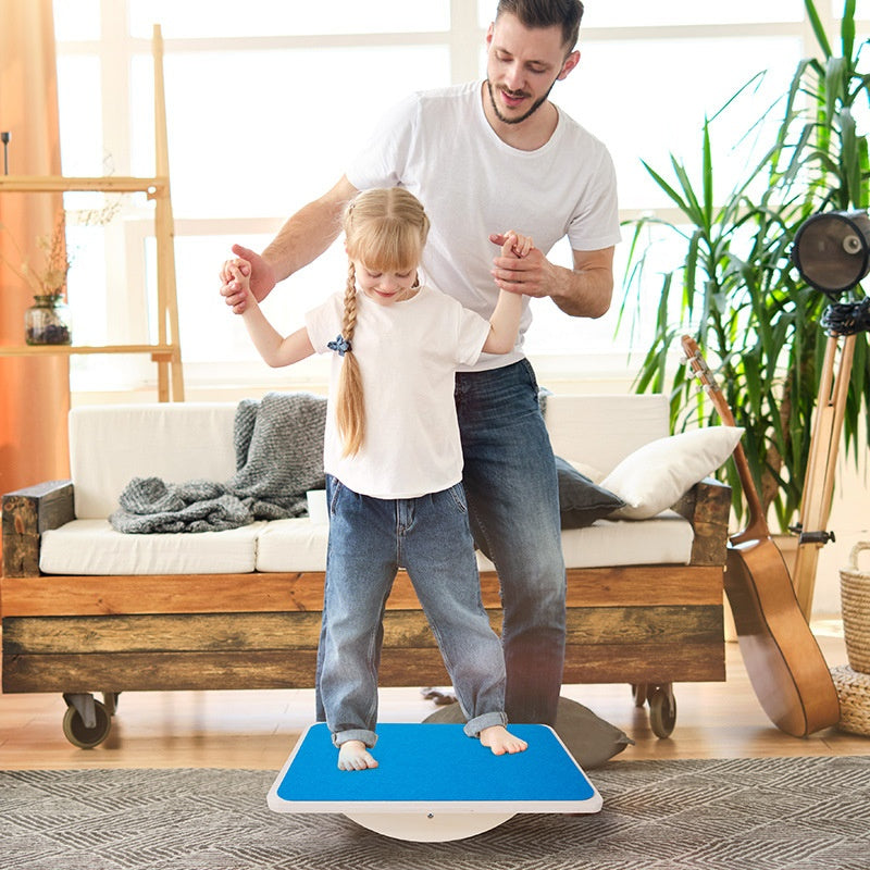 Wooden Balance Board Felt Solid Wood Seesaw Kids Play Wooden