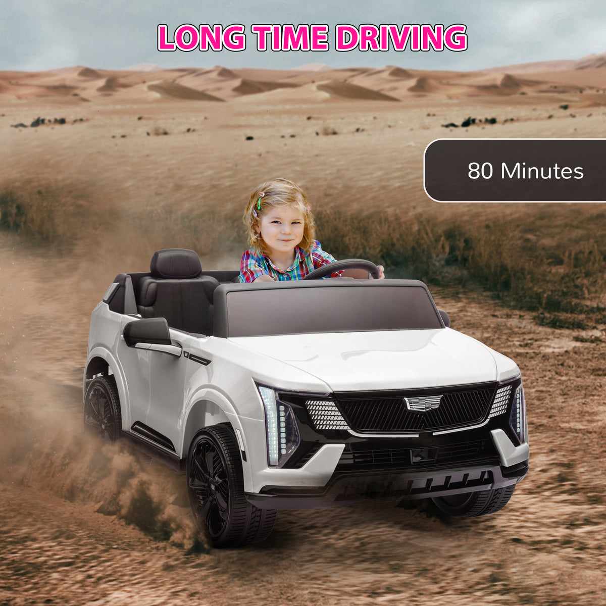 2-seater 12v 10ah Ride on Truck, Cadillac Escalade Licensed