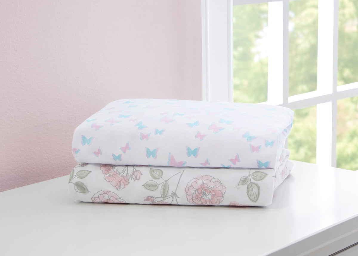 Garden Party Fitted Crib Sheets - 2 Pack