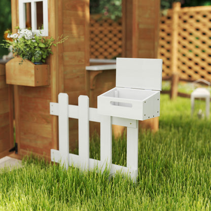 Outdoor Playhouse for Kids Wooden Cottage with Working Doors