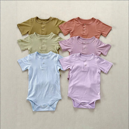 Class a Breathable Bamboo Fiber One-piece Bodysuit for Baby