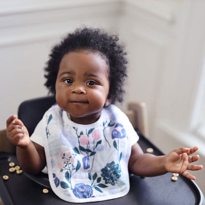 essentials cotton muslin snap bibs 3 pack