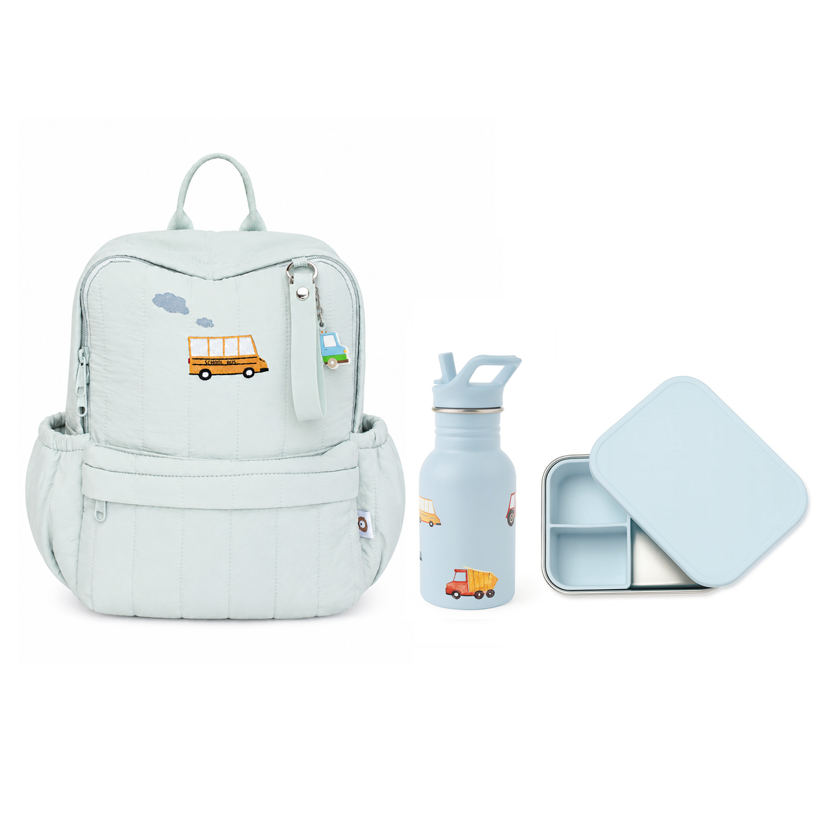 JBØRN Little Explorer Set | Backpack, Water Bottle & Lunch Box