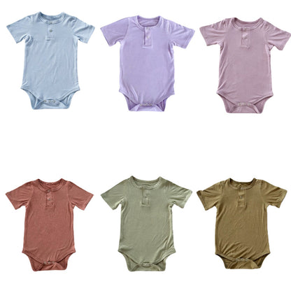 Class a Breathable Bamboo Fiber One-piece Bodysuit for Baby