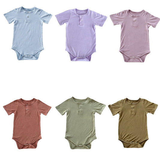 Class a Breathable Bamboo Fiber One-piece Bodysuit for Baby