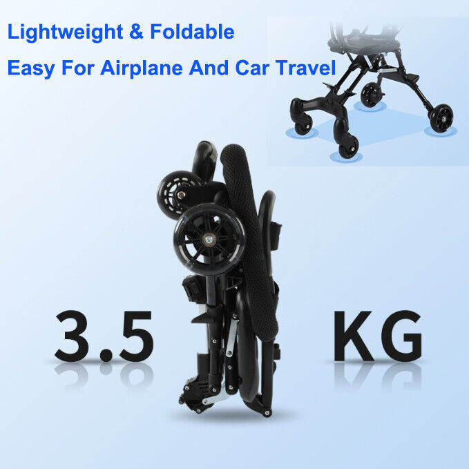 Lightweight Foldable Travel Stroller with Canopy