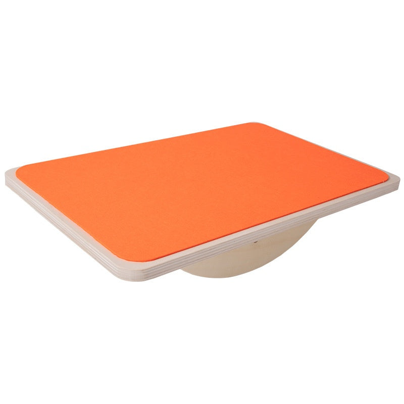 Wooden Balance Board Felt Solid Wood Seesaw Kids Play Wooden