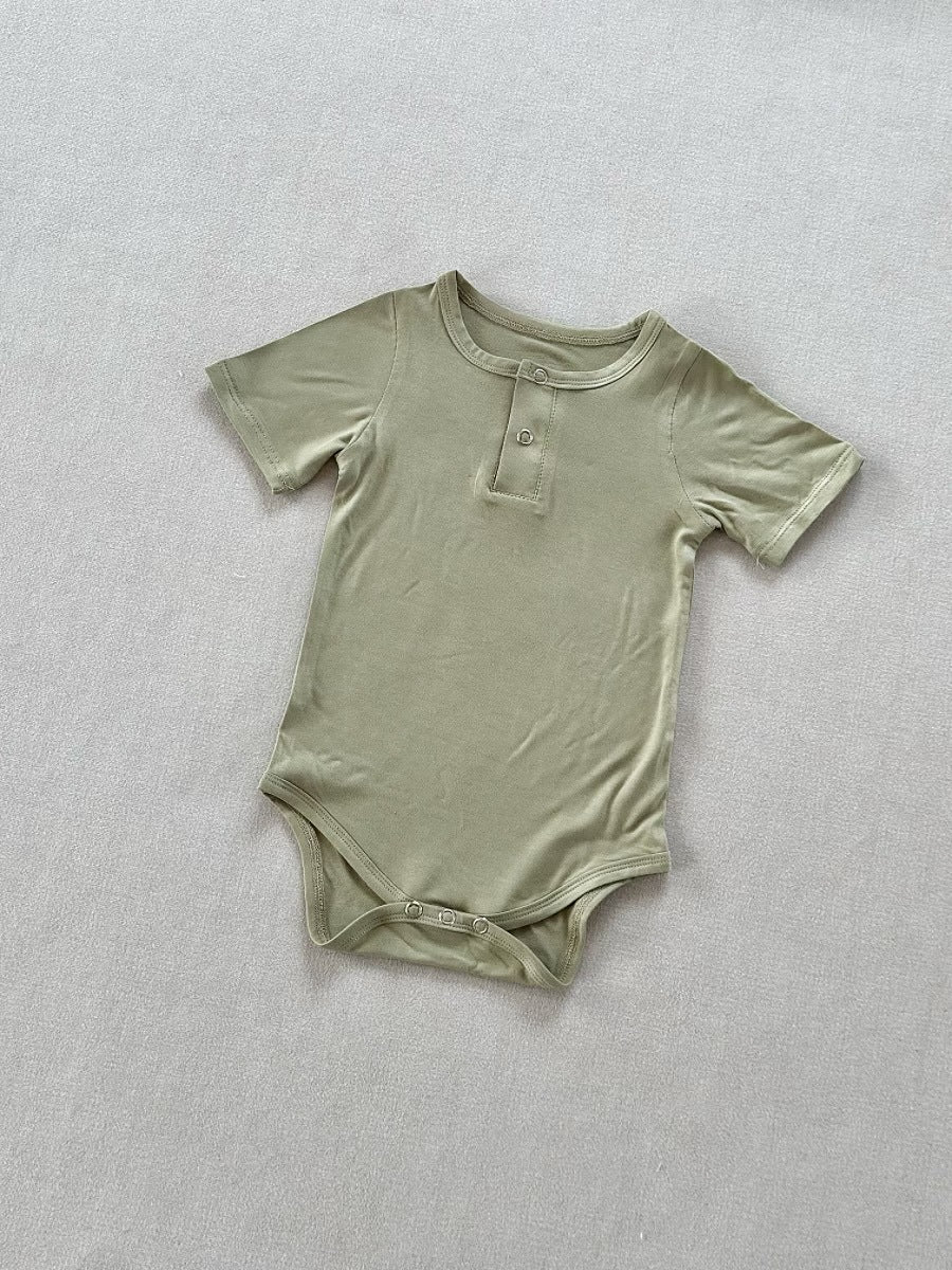 Class a Breathable Bamboo Fiber One-piece Bodysuit for Baby