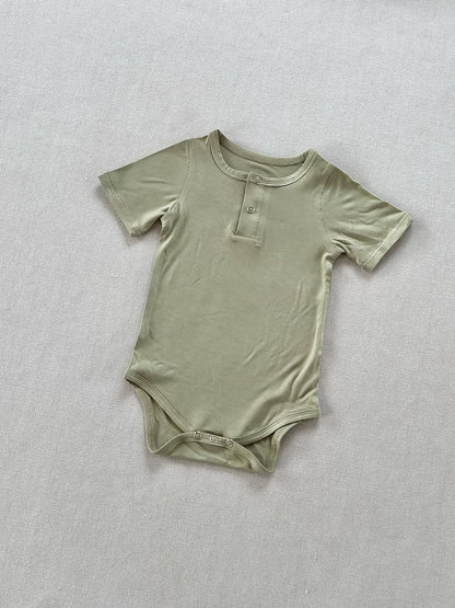 Class a Breathable Bamboo Fiber One-piece Bodysuit for Baby