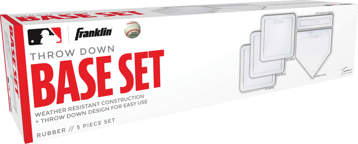 MLB Throw Down Base Set - White 5 Piece
