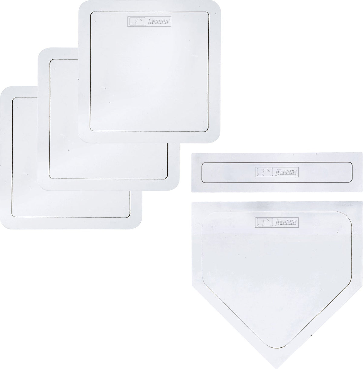 MLB Throw Down Base Set - White 5 Piece