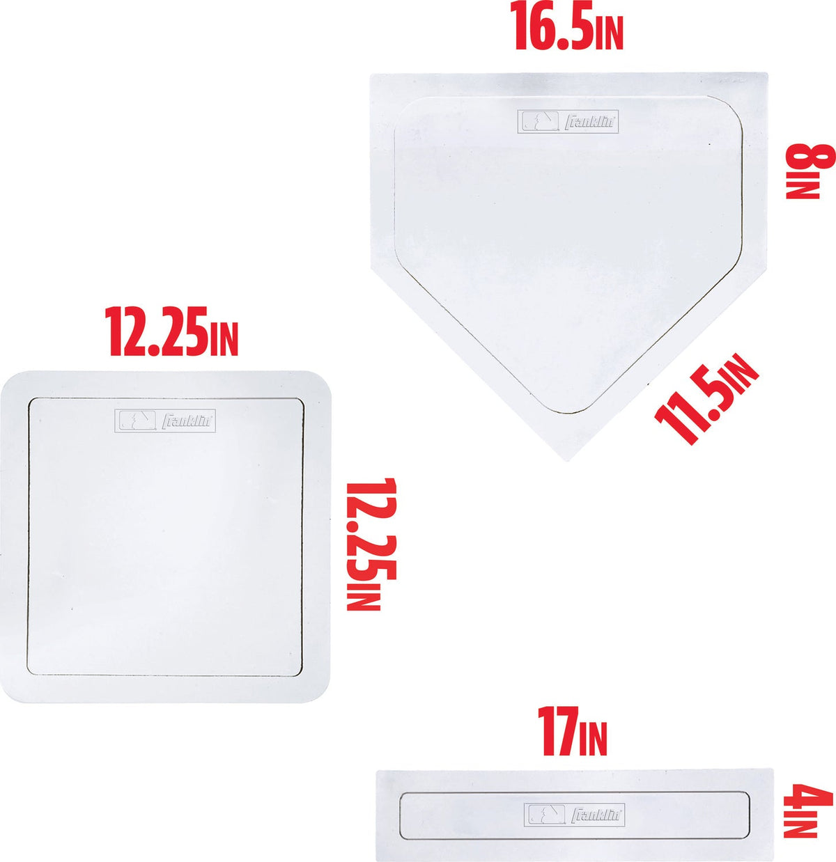 MLB Throw Down Base Set - White 5 Piece