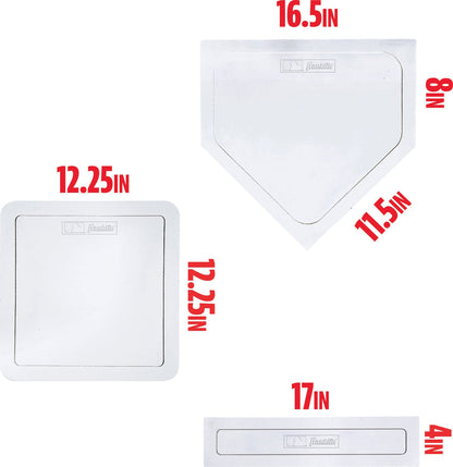 MLB Throw Down Base Set - White 5 Piece