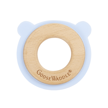 Silcone + Wood Teether (4 Colors)