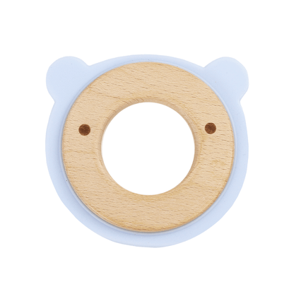 Silcone + Wood Teether (4 Colors)
