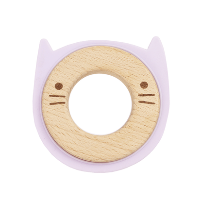 Silcone + Wood Teether (4 Colors)