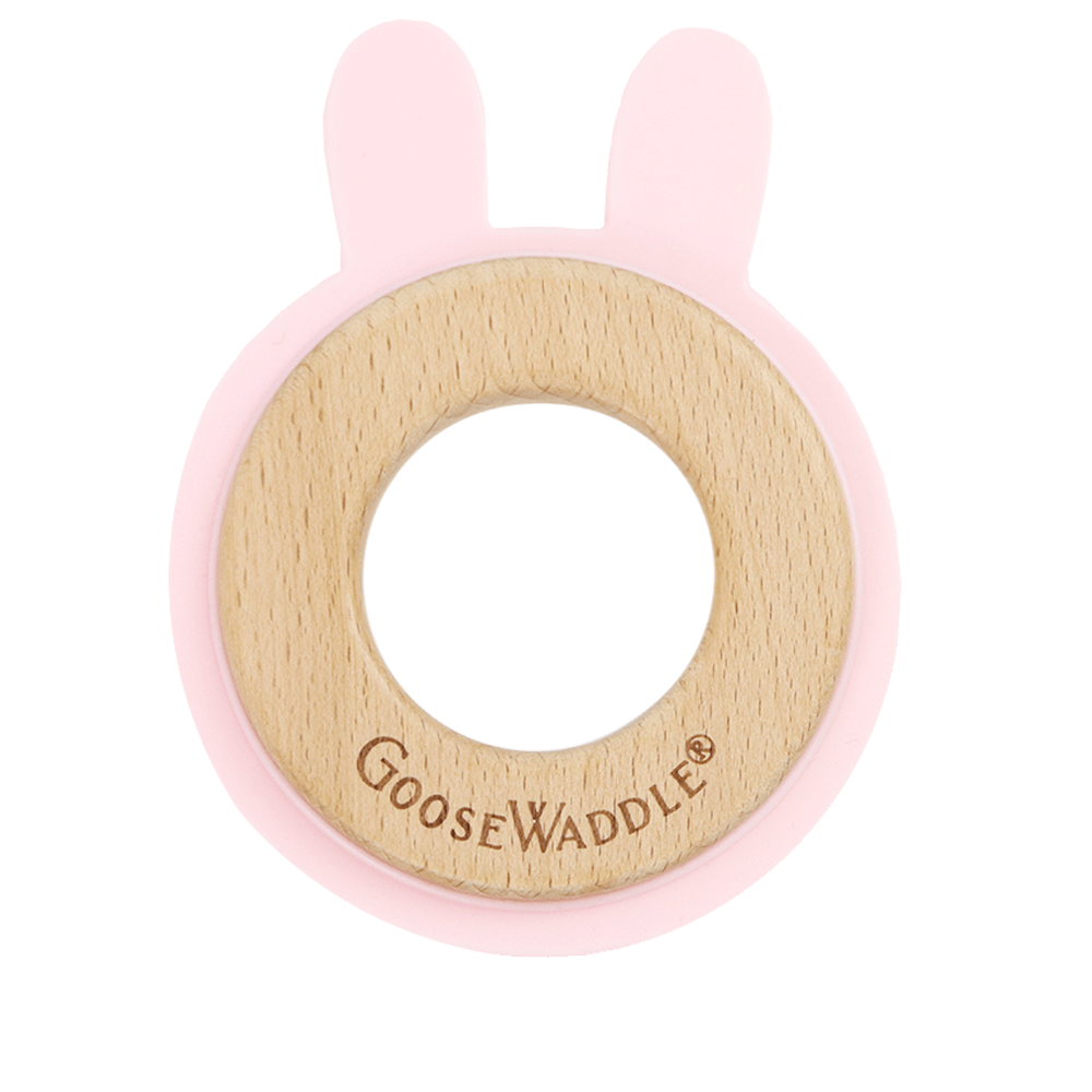 Silcone + Wood Teether (4 Colors)