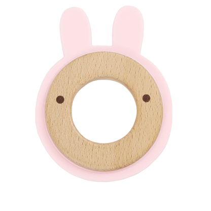 Silcone + Wood Teether (4 Colors)