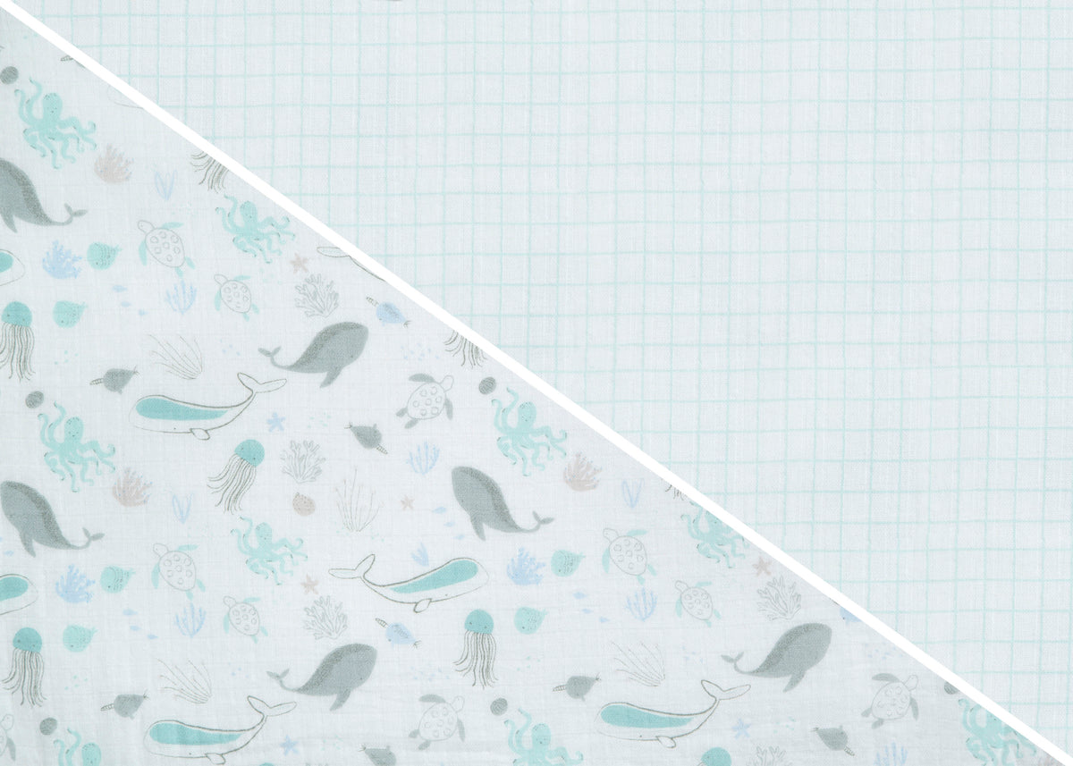 Sea Life Fitted Crib Sheets - 2 Pack