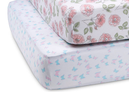 Garden Party Fitted Crib Sheets - 2 Pack