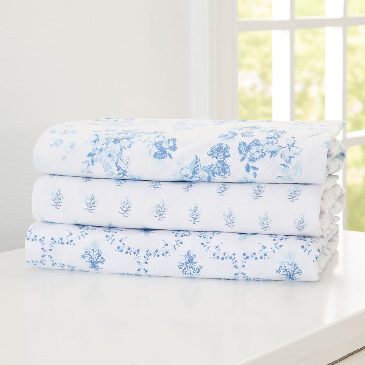 100% Organic Cotton Fitted Crib Sheets - 3 Pack