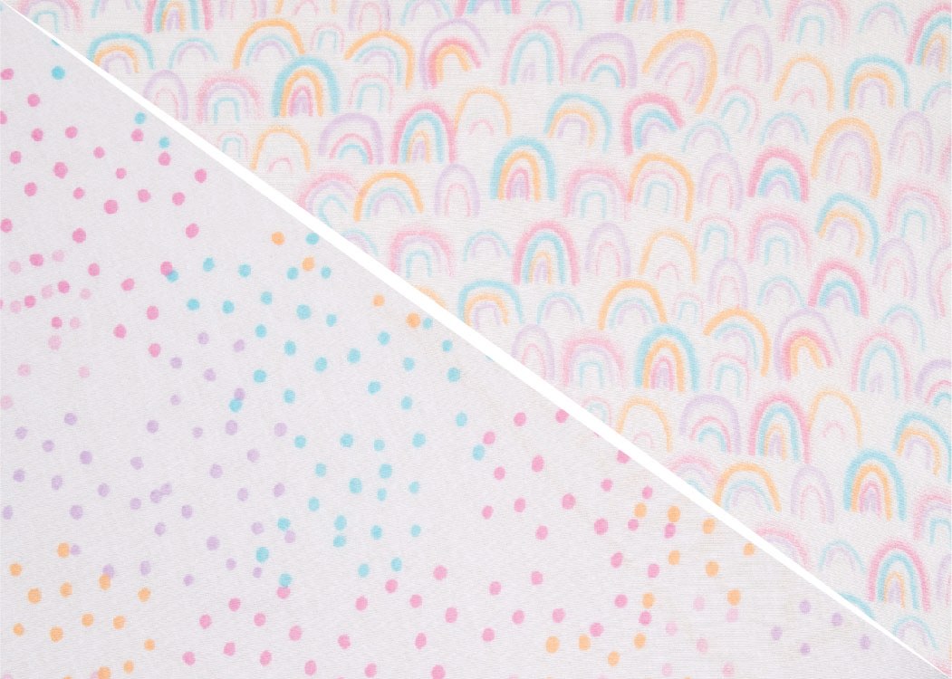 Rainbow Confetti Fitted Crib Sheets - 2 Pack